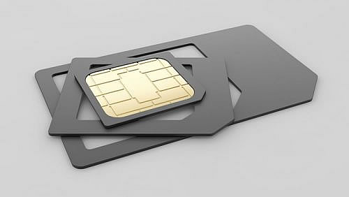 Sim card sizes shown apart